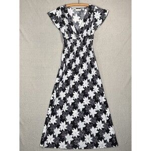 Seven Island Size L Maxi Dress Shimmer Dark Florals Goth Whimsigoth Fairy Grunge